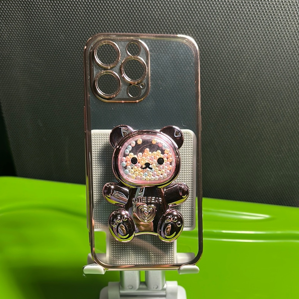 Bear Design Phone Case with Stand - iPhone14 Max Pro